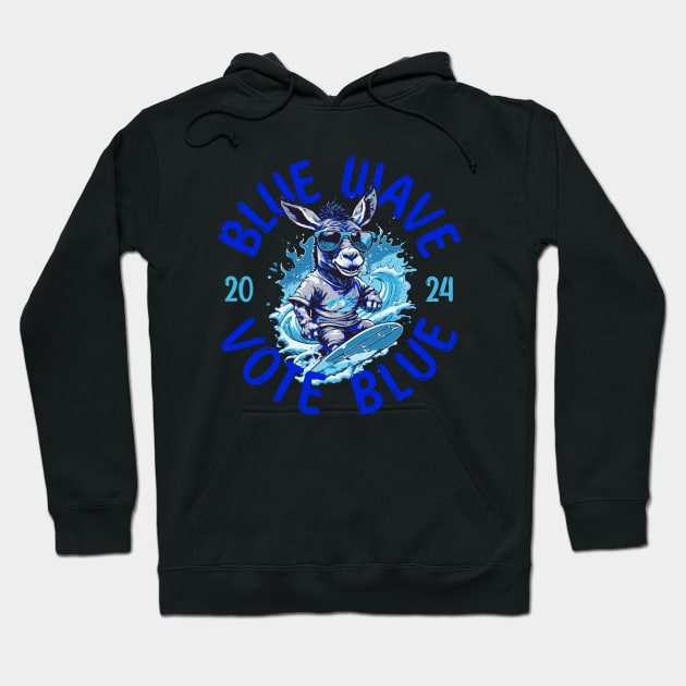 Blue Wave 2024 Hoodie by EthosWear